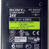 SONY 24V 2.2A AC-S2425 AC Adapter Power Supply 53W 5.5*2.5mm